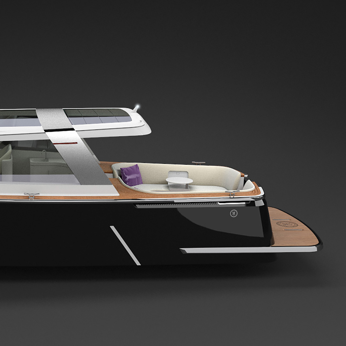 industrial design，vehicle，yacht，Huckins Yacht，