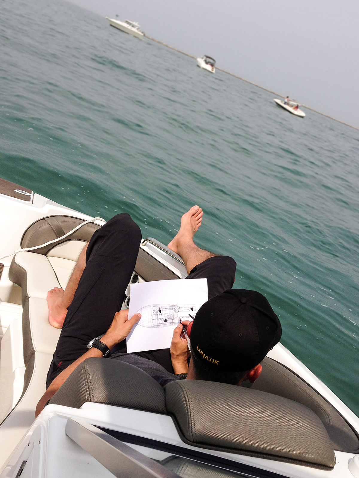 industrial design，vehicle，yacht，Huckins Yacht，