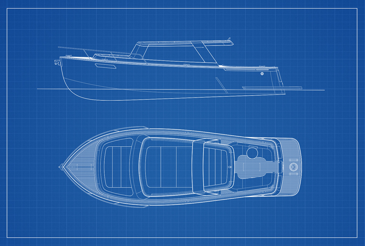 industrial design，vehicle，yacht，Huckins Yacht，