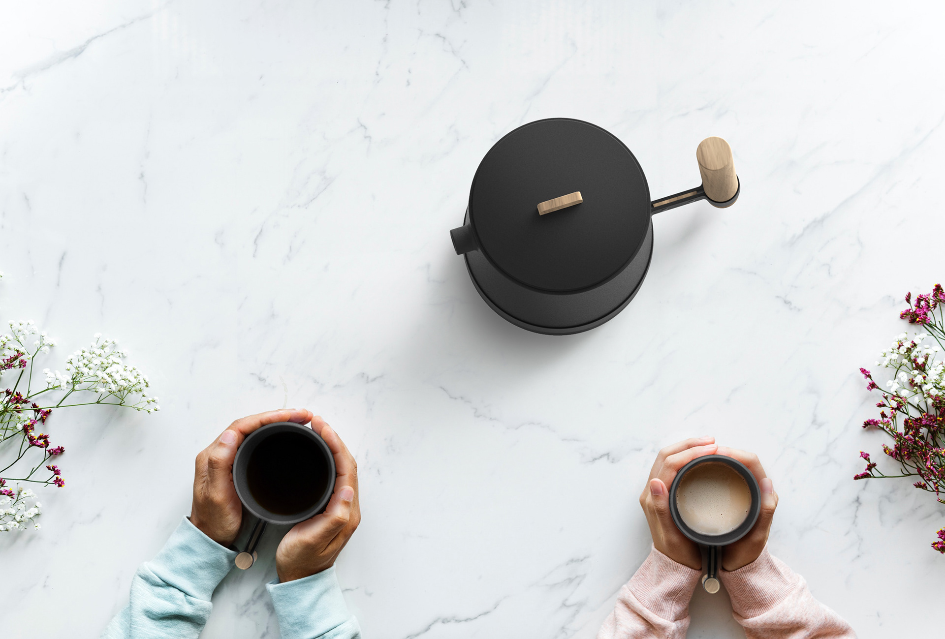 Brim，teapot，make tea，