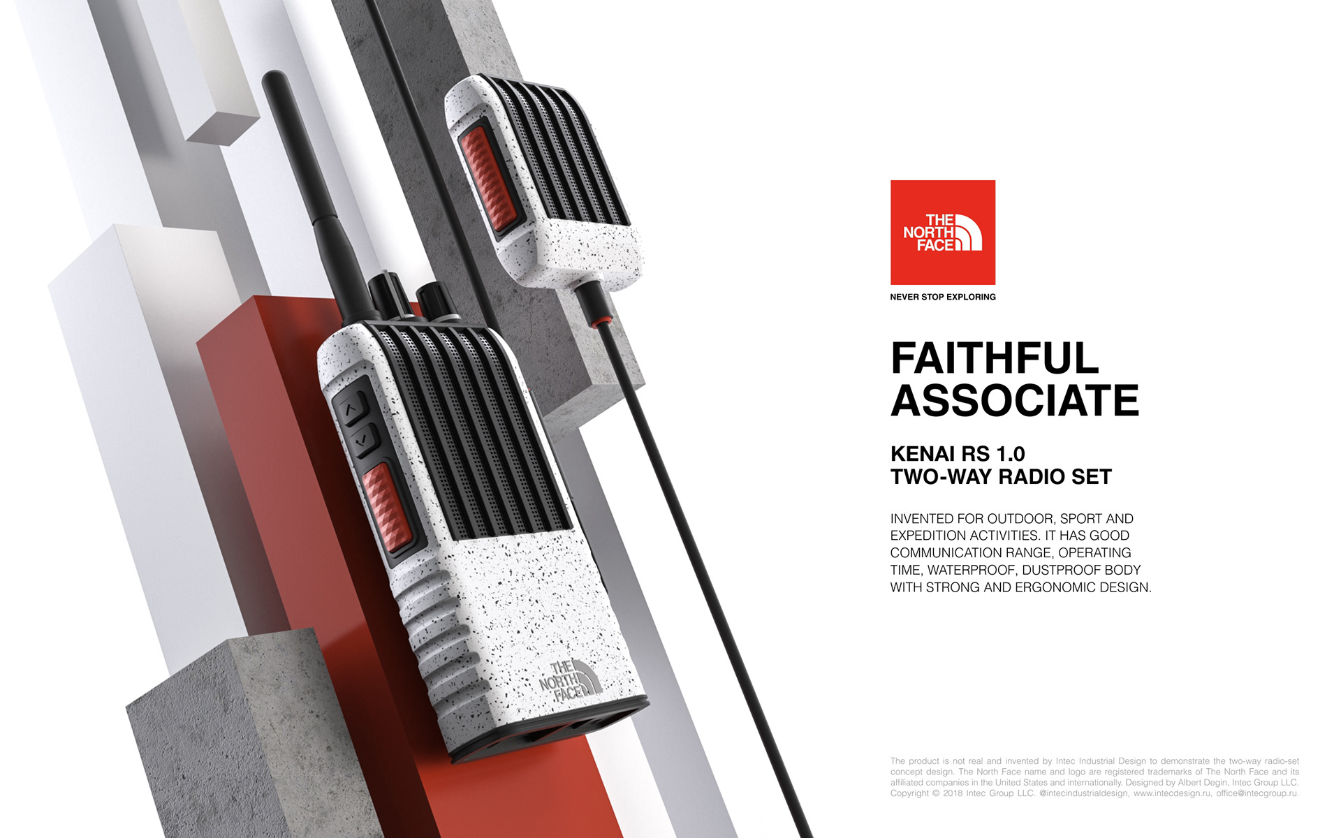 THE NORTH FACE，walkie-talkie，Two way radio，