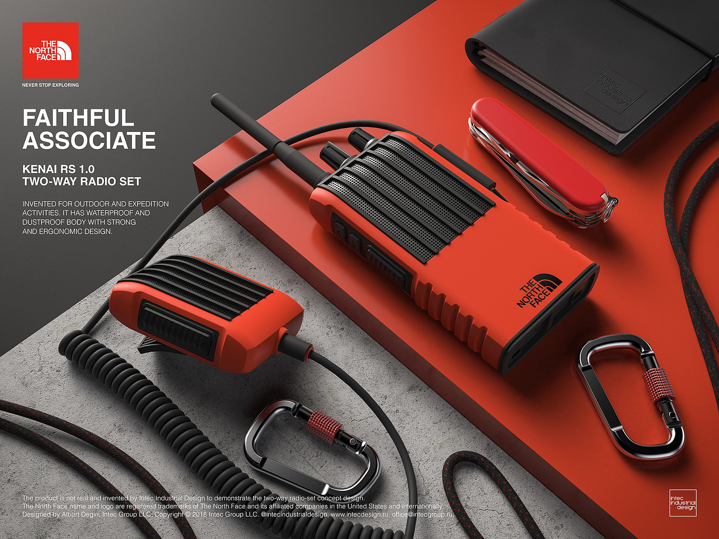 THE NORTH FACE，walkie-talkie，Two way radio，