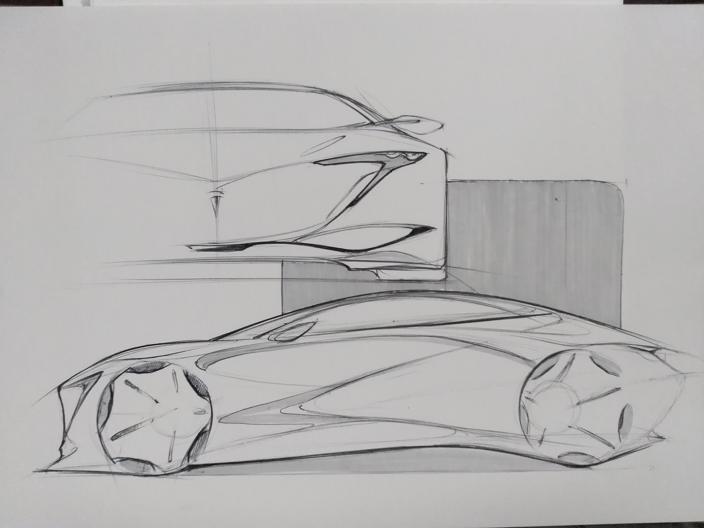 Hand drawn，automobile，Sketch，