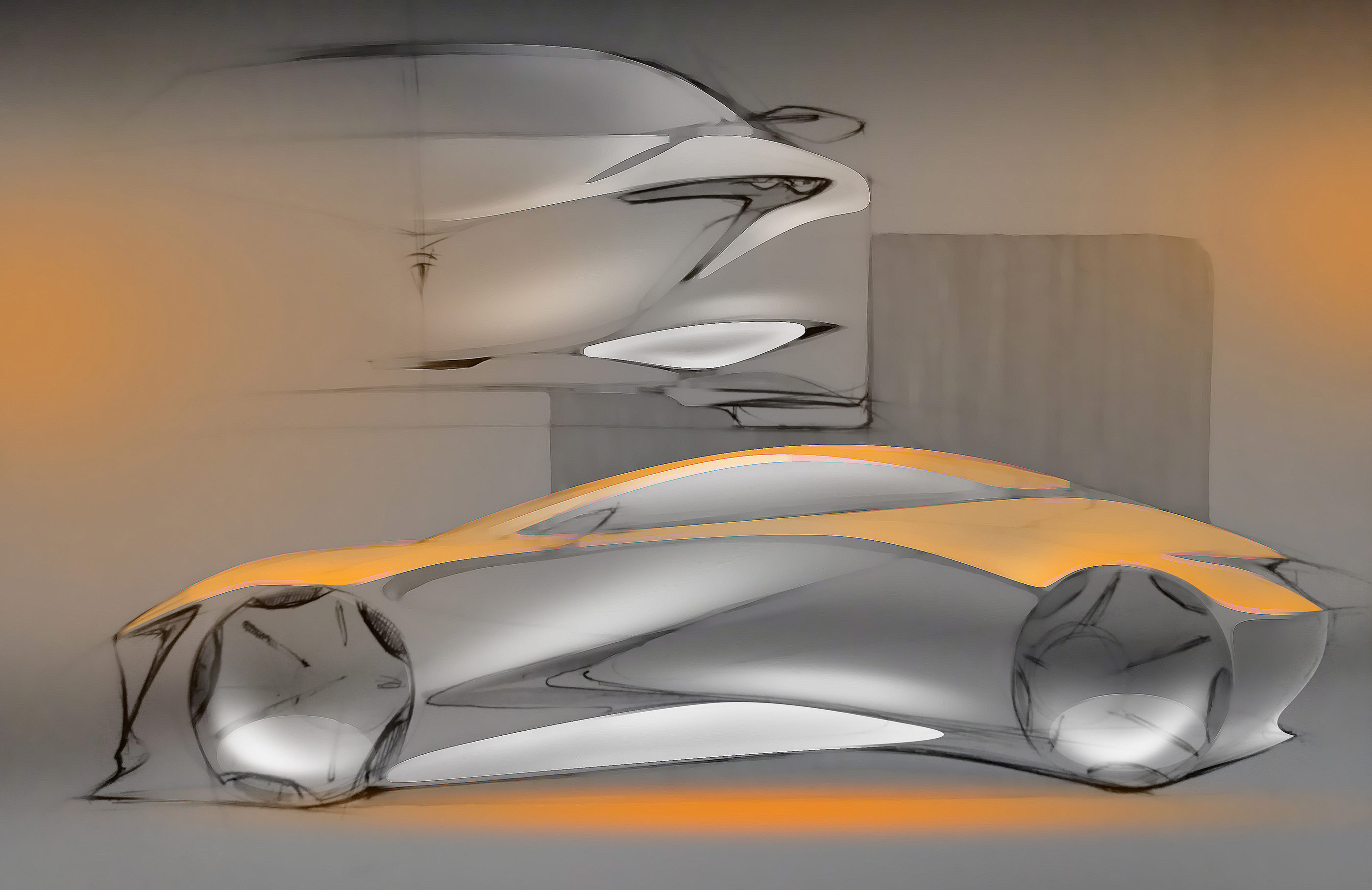 Hand drawn，automobile，Sketch，