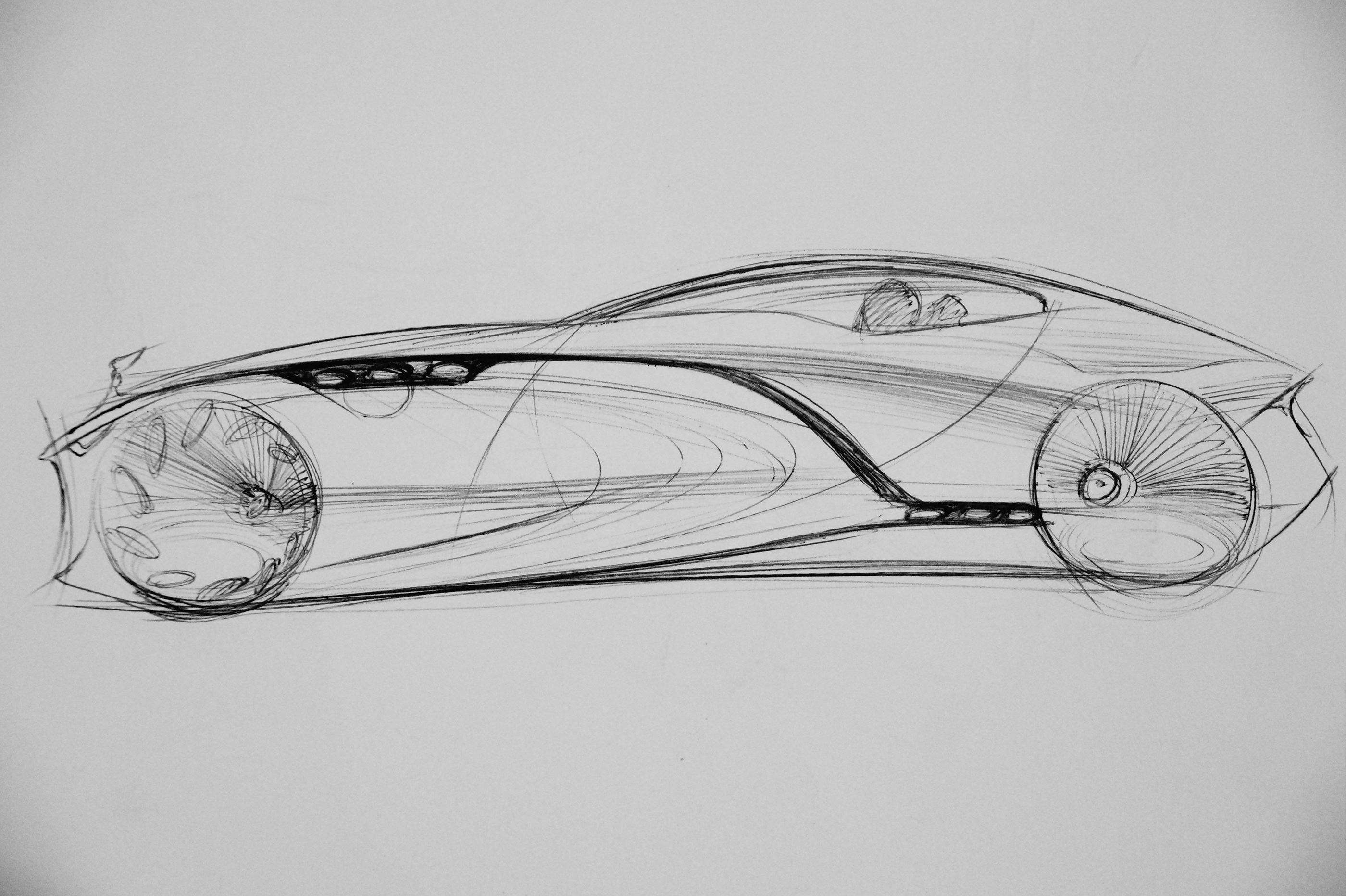Hand drawn，automobile，Sketch，