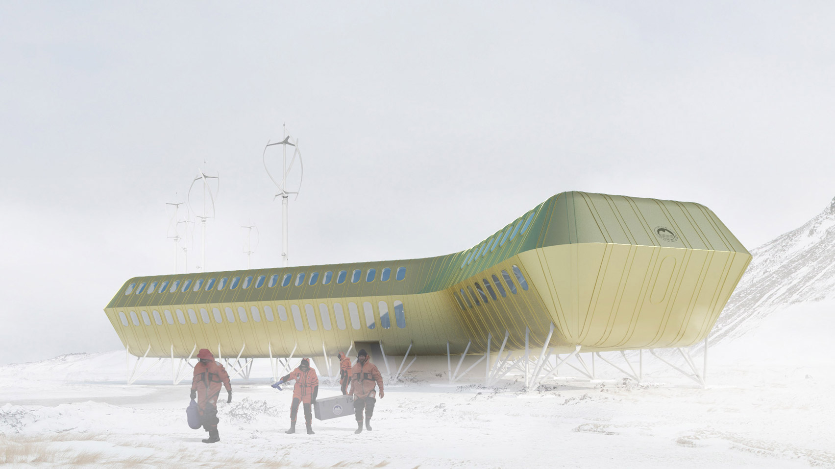 Interior design，Scientific research station，antarctic，