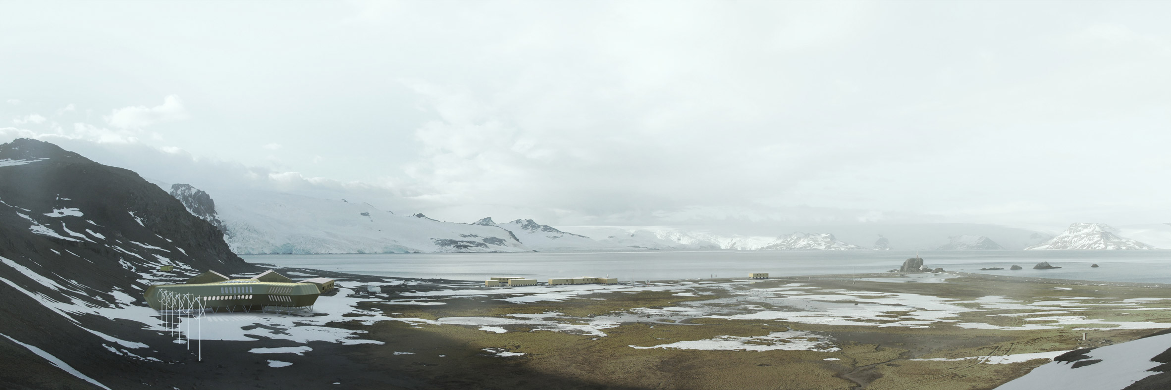 Interior design，Scientific research station，antarctic，
