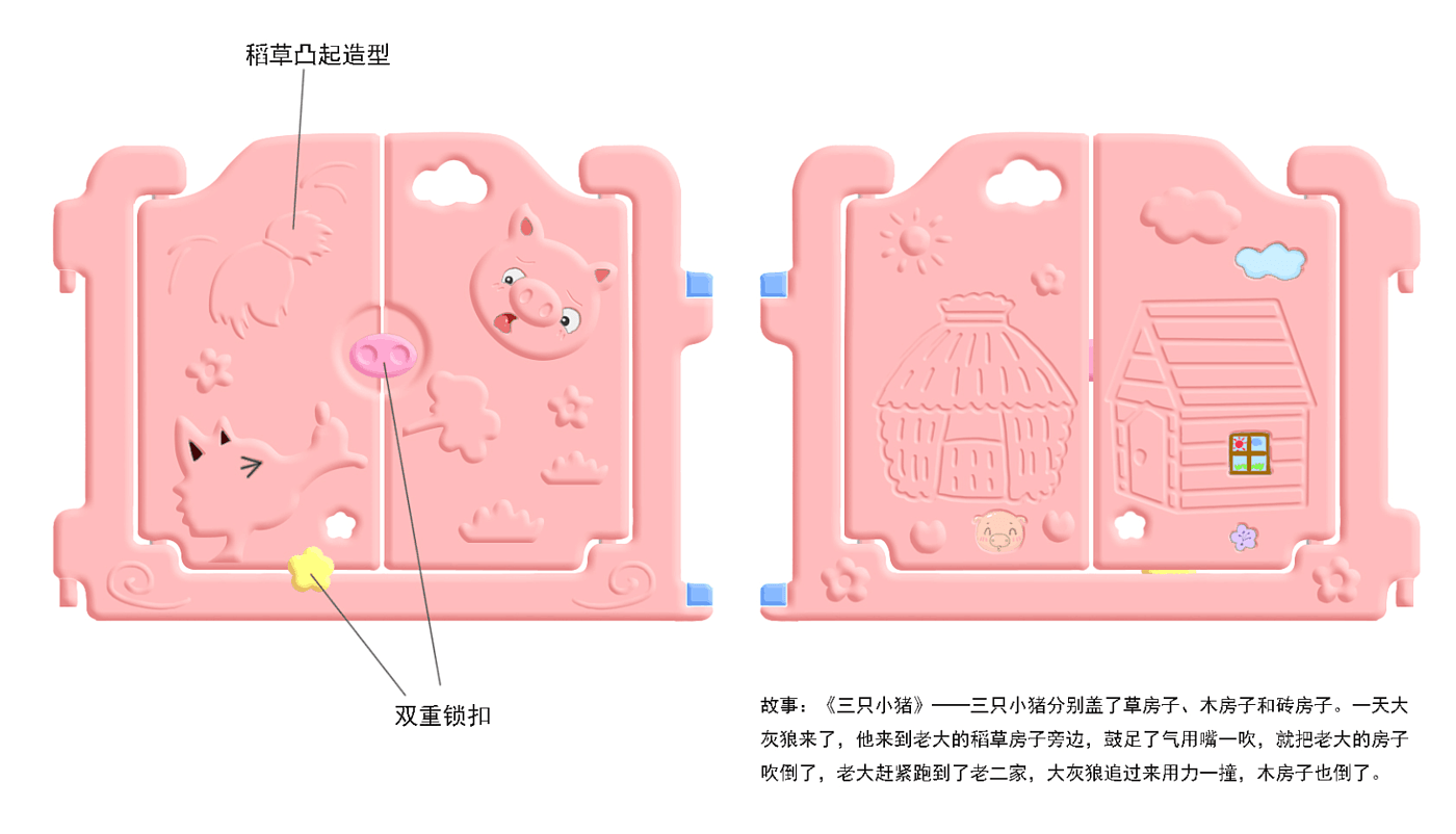 手绘，儿童围栏，故事围栏，