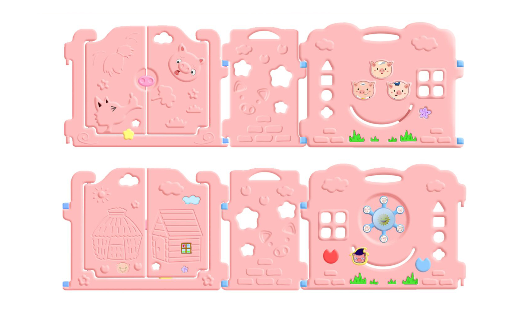 Hand drawn，Children's fence，Story fence，