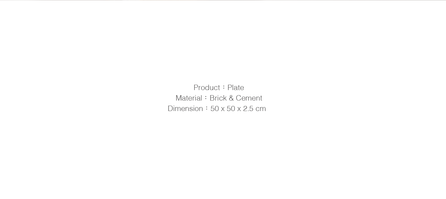 red brick，plate，handicraft，