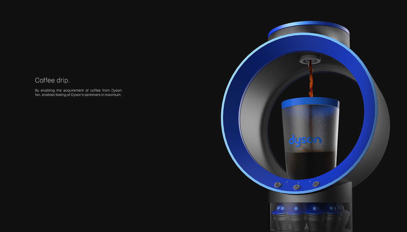 conceptual design，Coffee machine，Dyson，dysone，