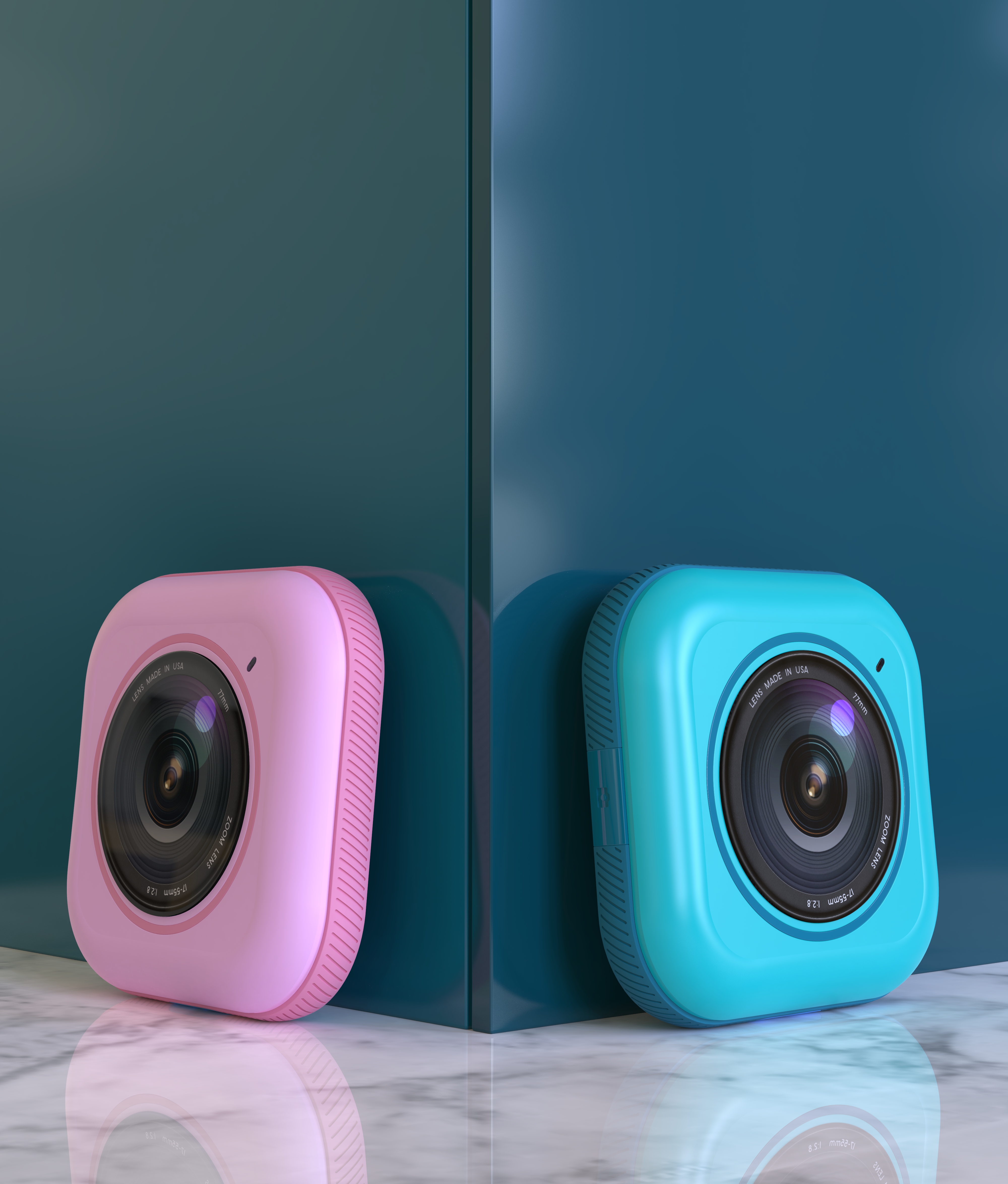 camera，Rhinoceros modeling，Late PS，Render，keyshot，