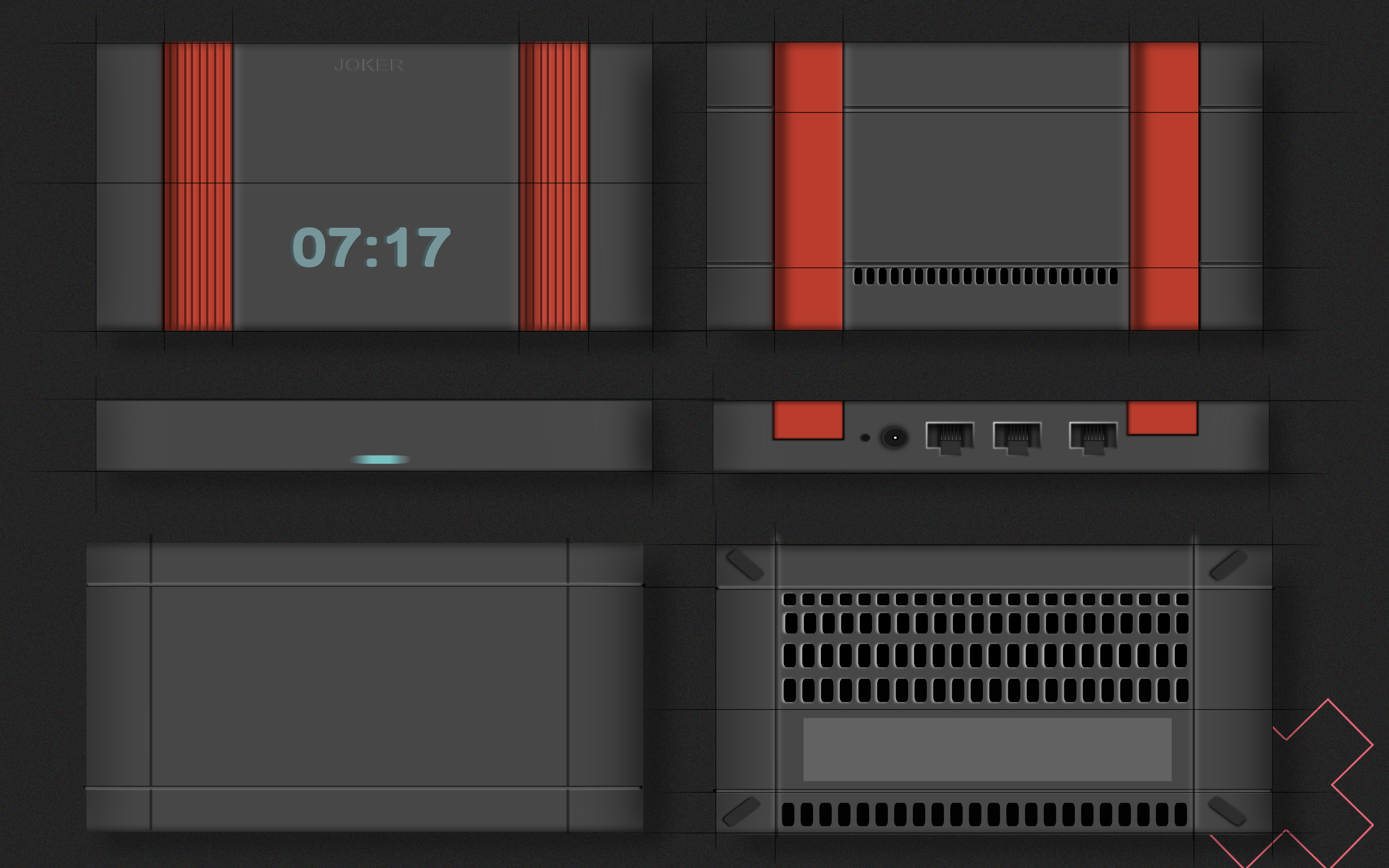 Keyshot rendering，Late PS，product design，Router，Rhinoceros modeling，