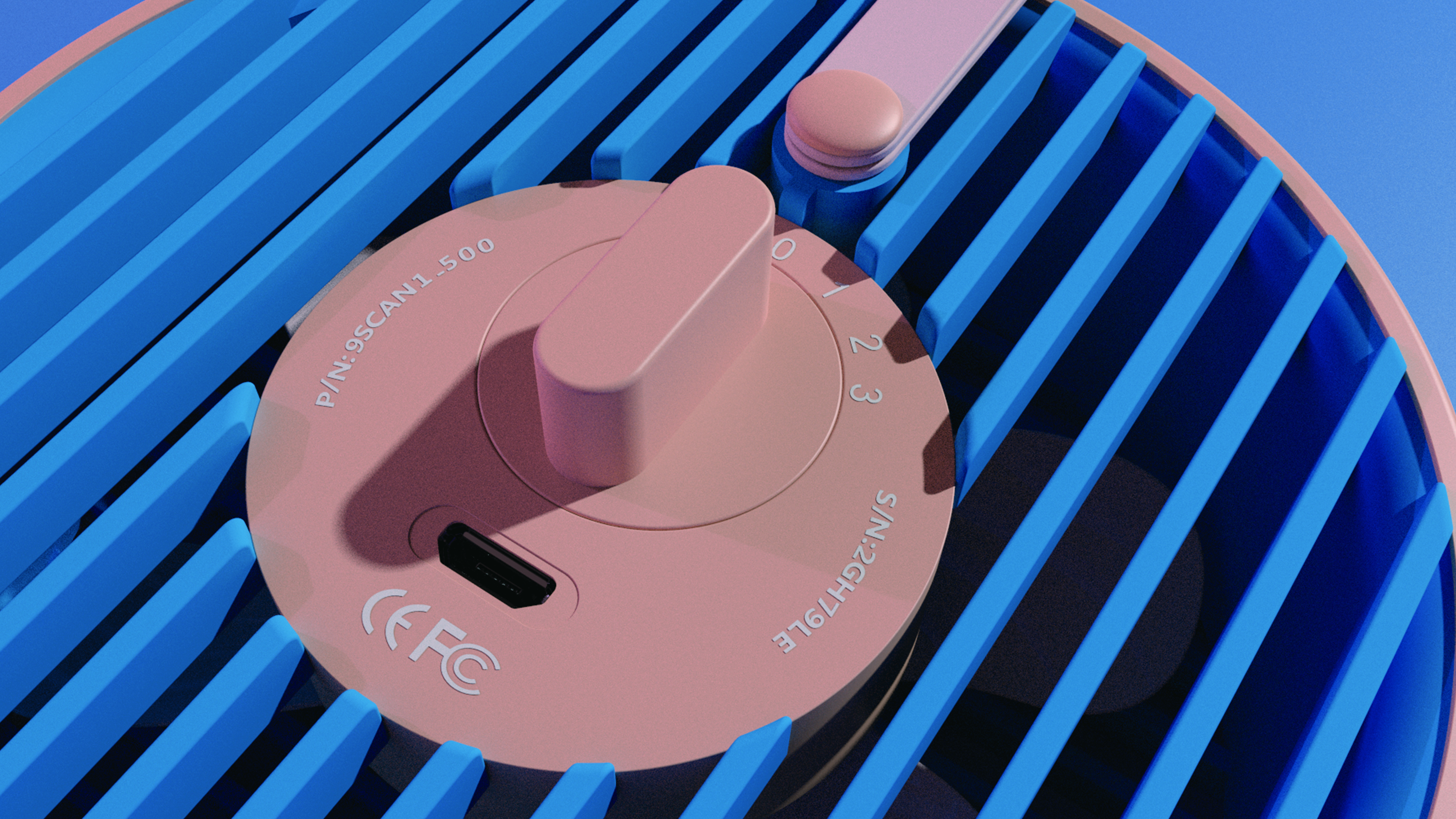 Keyshot rendering，Late PS，product design，Fan design，