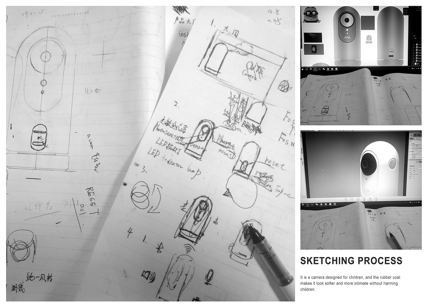 Keyshot rendering，product design，Late PS，Camera design，Digital product design，