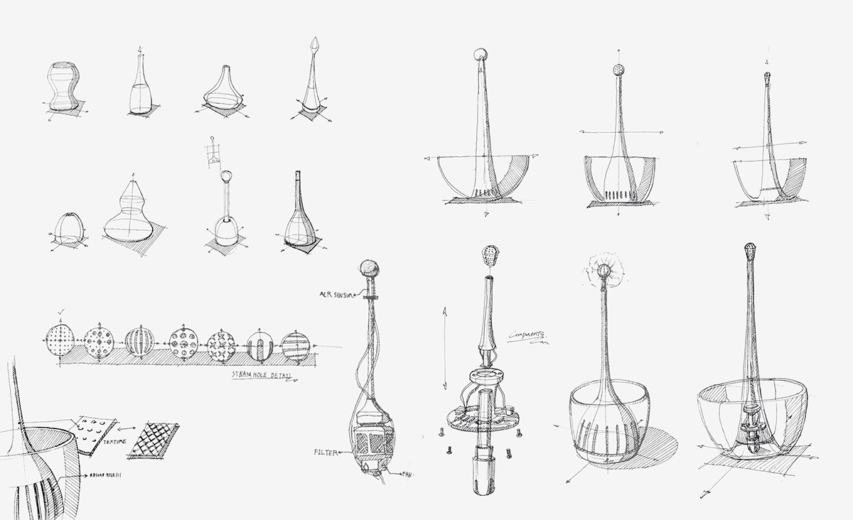 product design，originality，Humidifier，blow，