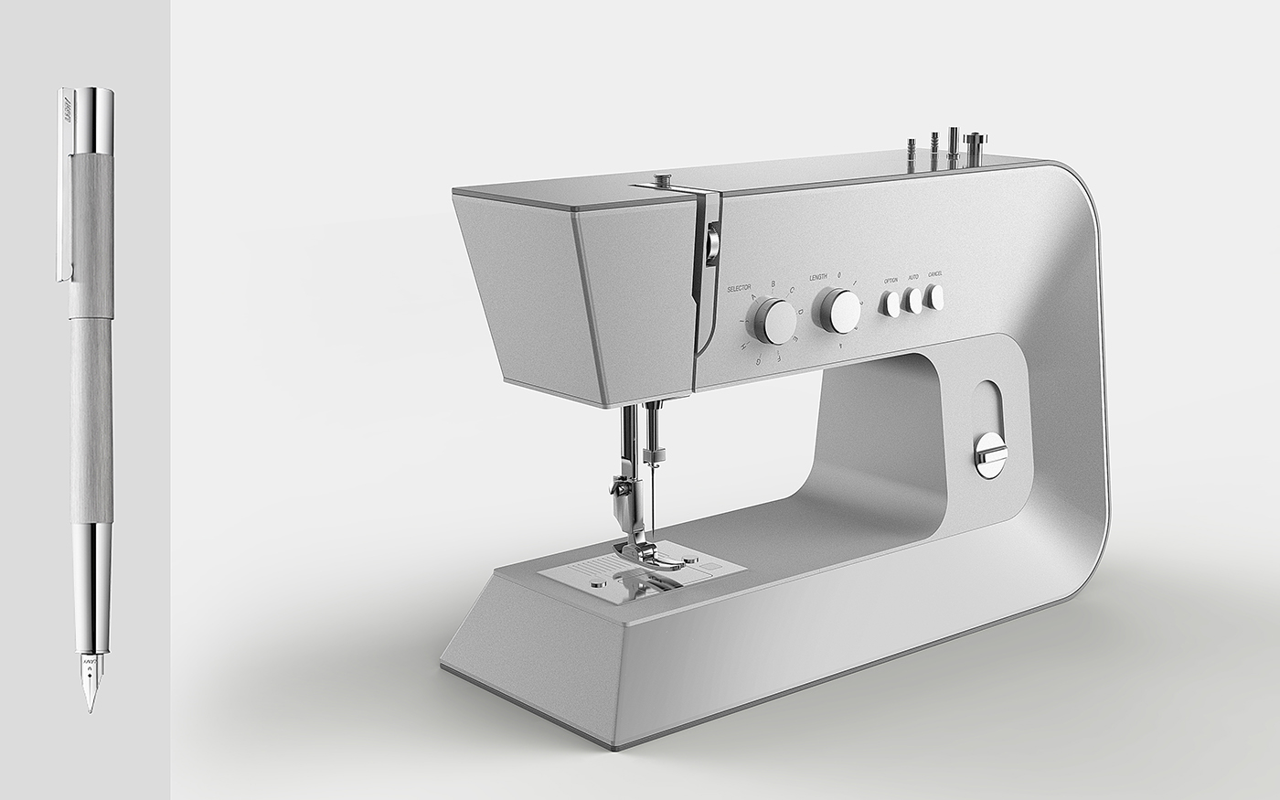 Sewing machine，industrial design，product design，