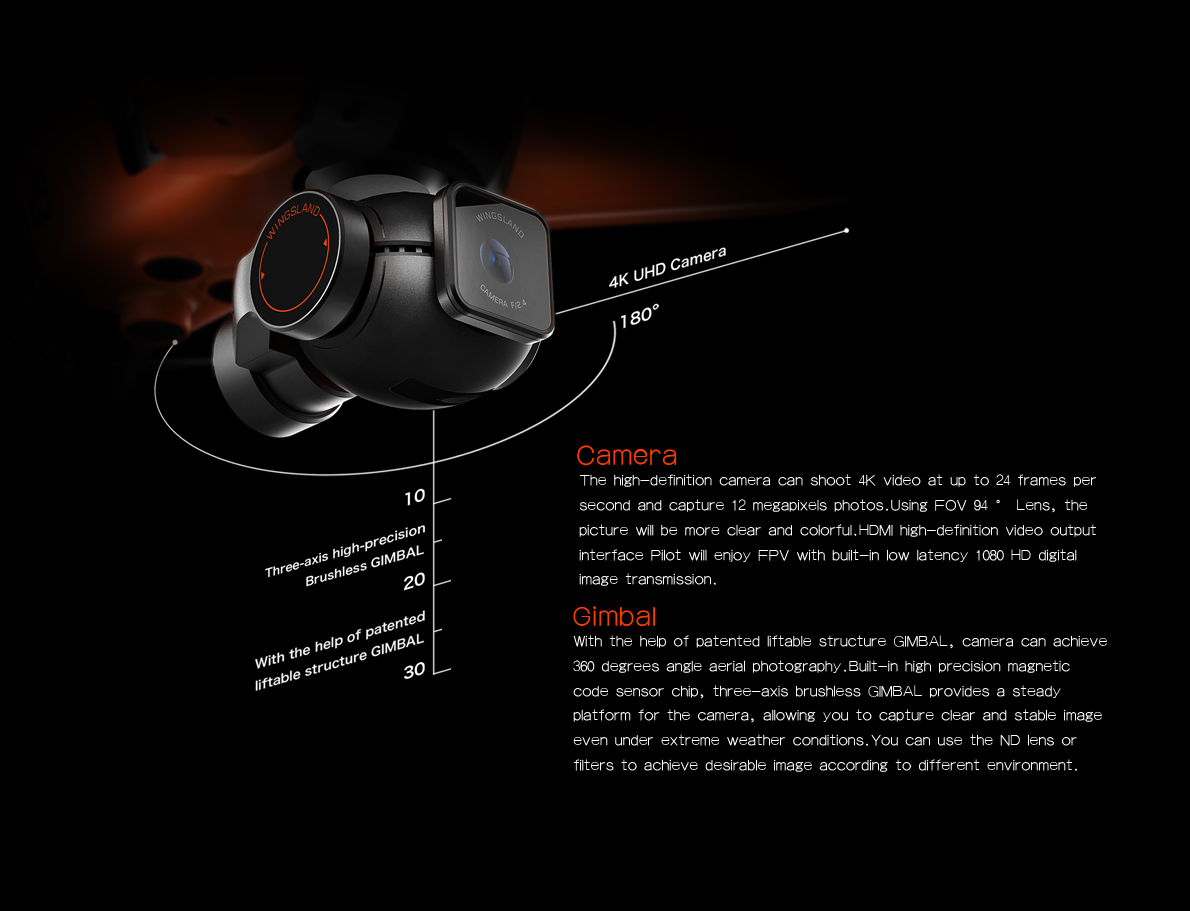 wingsland，Aerial photography，Aerocraft，UAV，Four axis，Digital，science and technology，