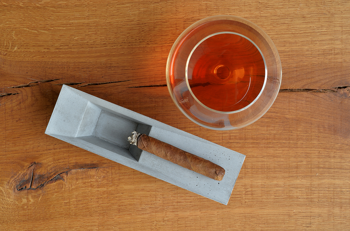 ashtray，concrete，geometry，