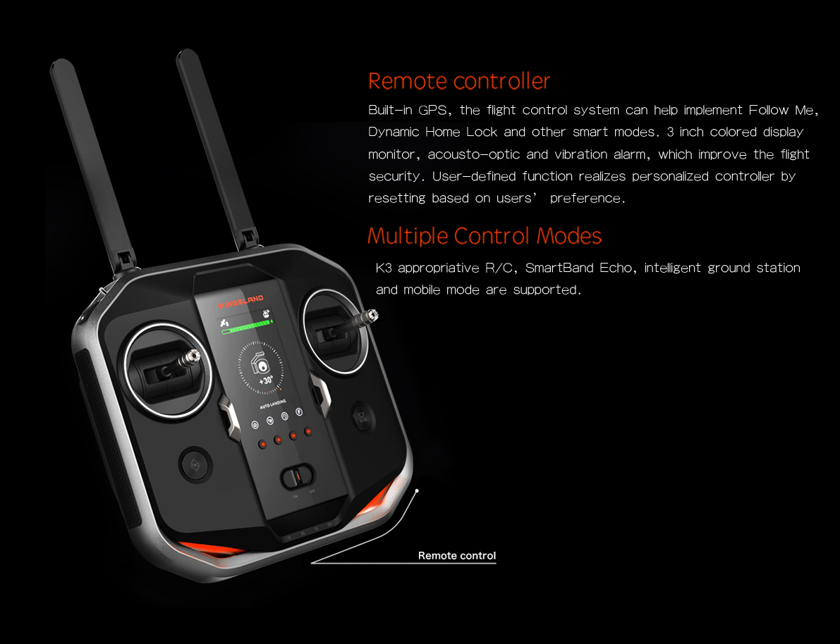 wingsland，Aerial photography，Aerocraft，UAV，Four axis，Digital，science and technology，