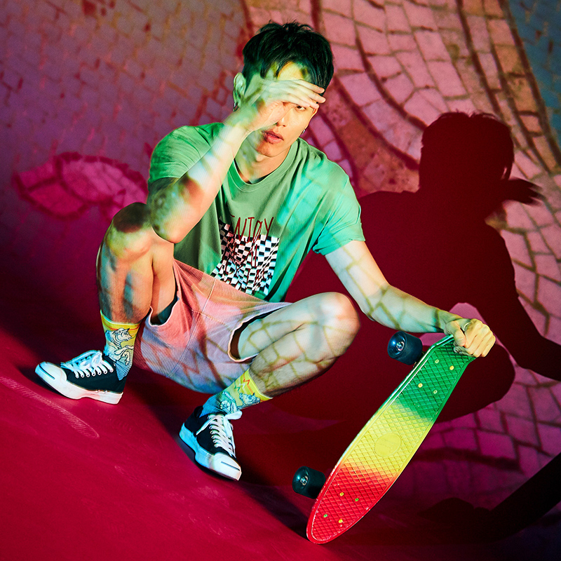 Sports, city, fresh air，Socks，trend，