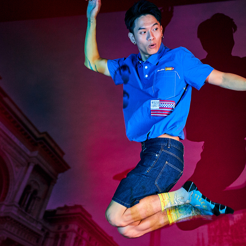 Sports, city, fresh air，Socks，trend，