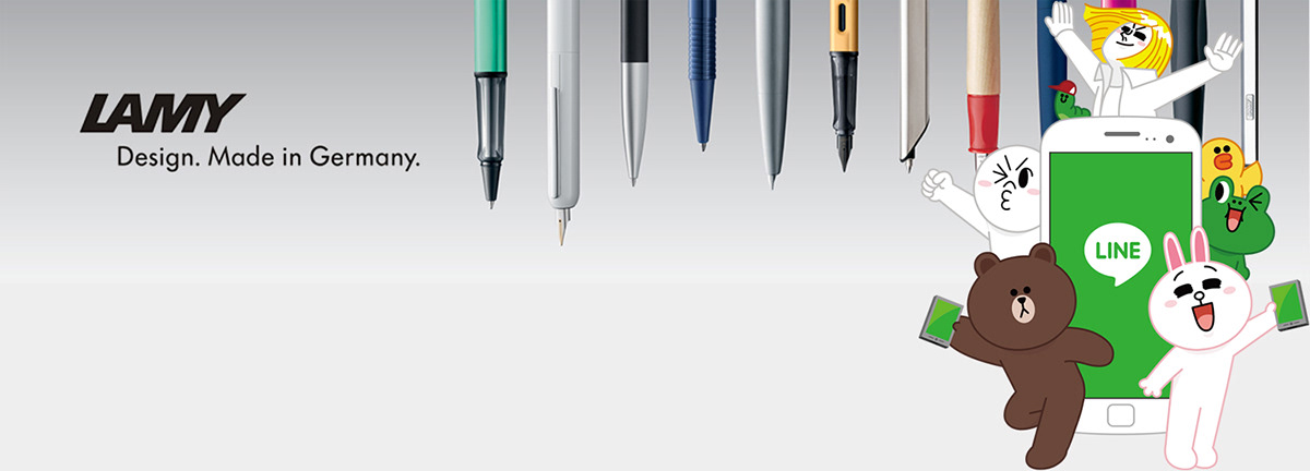 Writing pen，Stationery，lamy，Line friends，