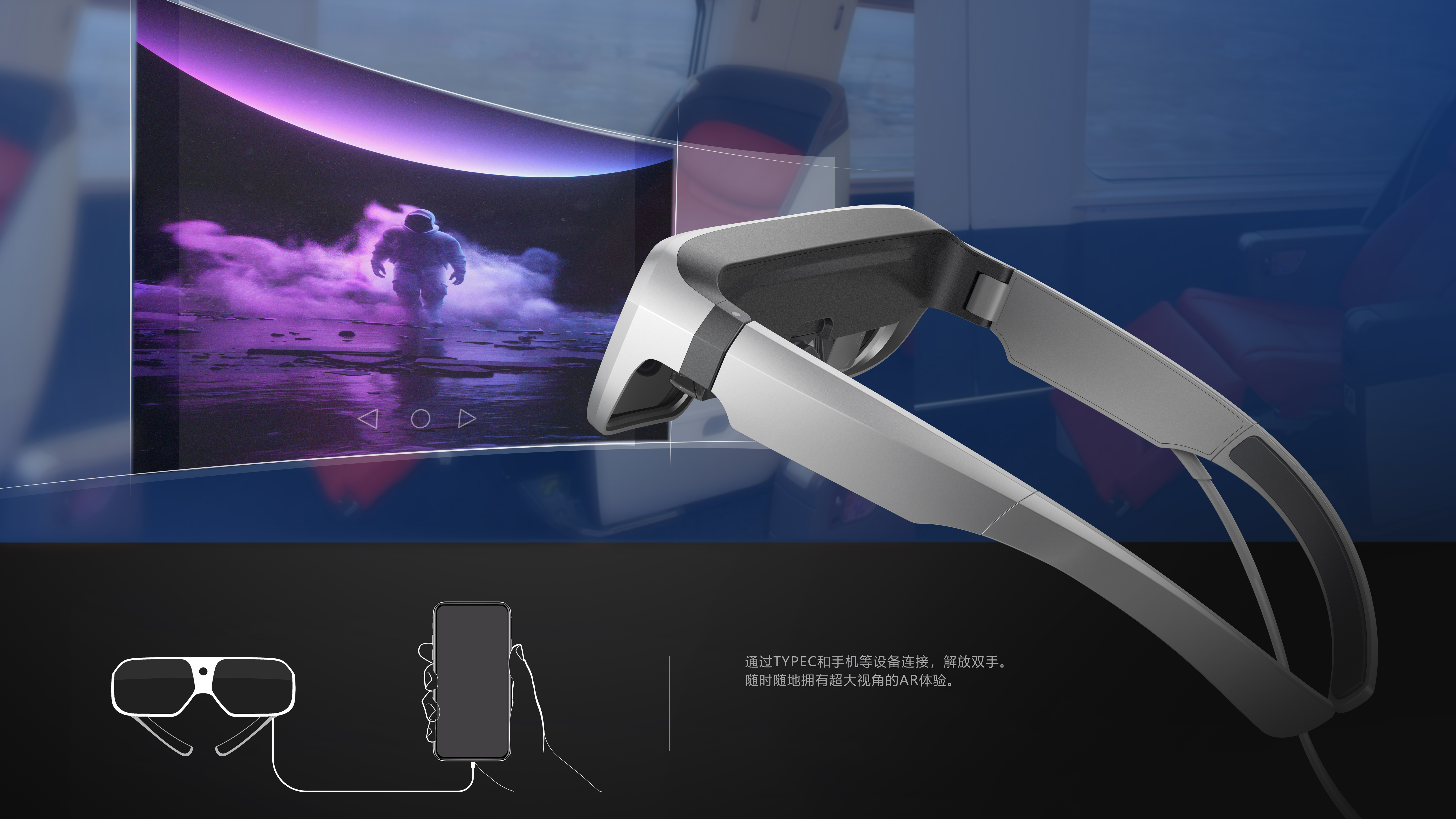 Mobile Accessories，man-machine，Split ar glasses，