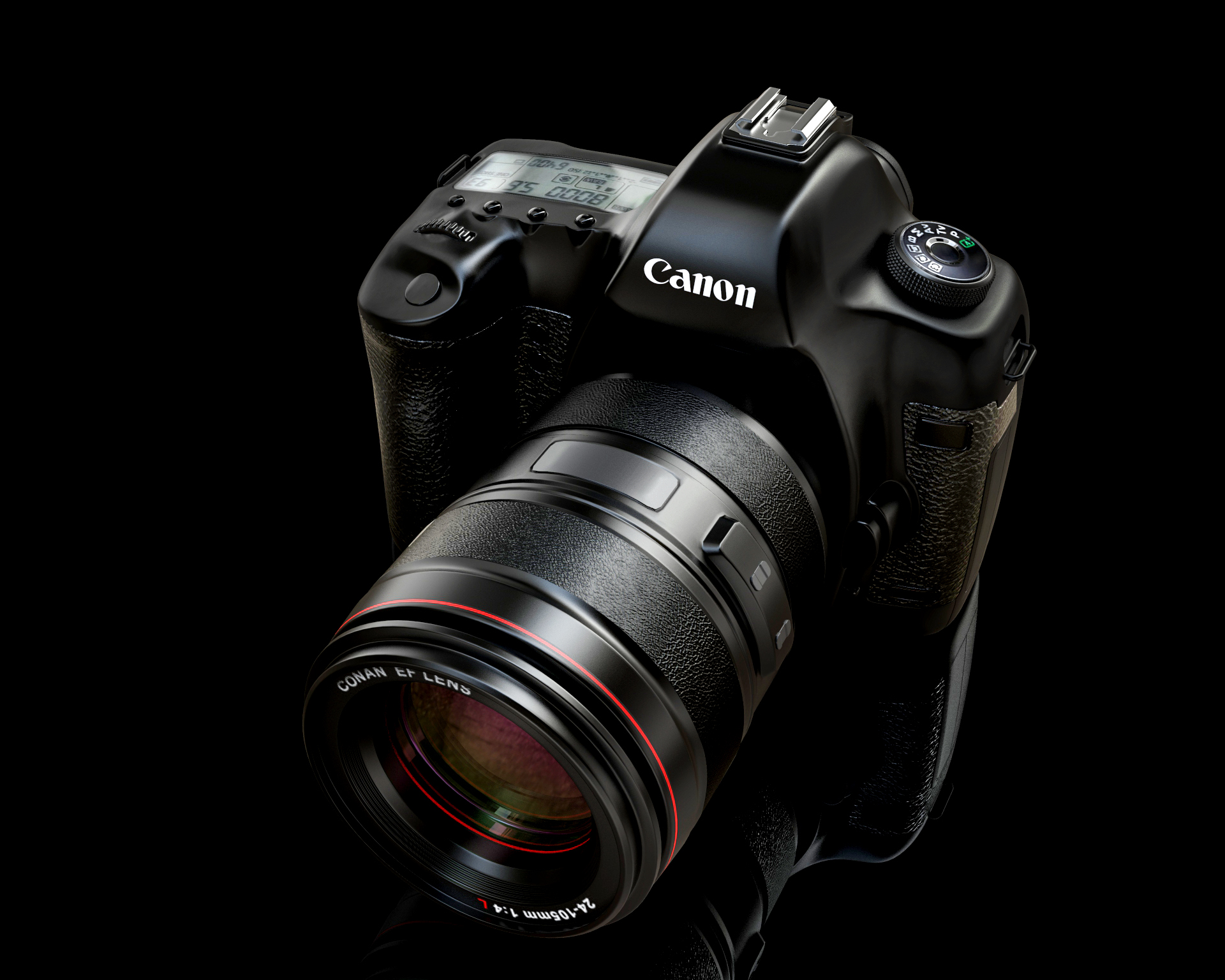 佳能单反相机渲染