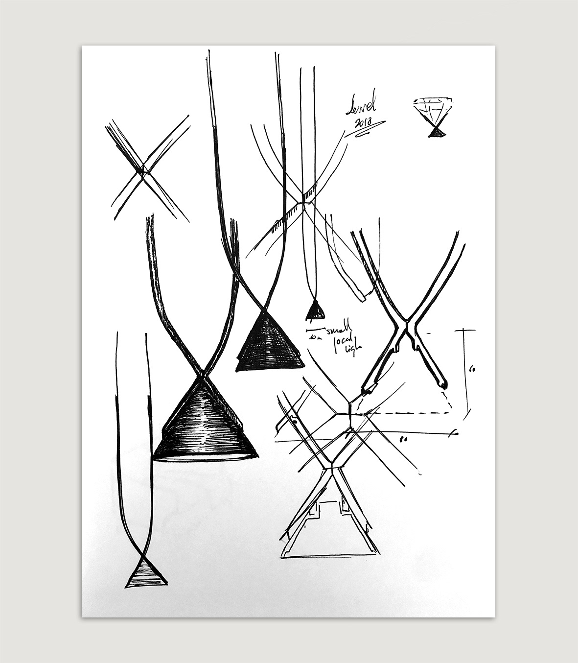 space，a chandelier，Jewel，