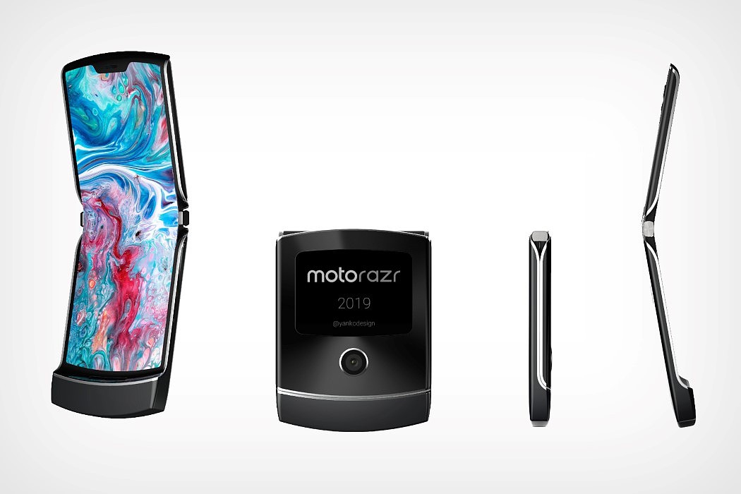 black，mobile phone，Moto Razr，