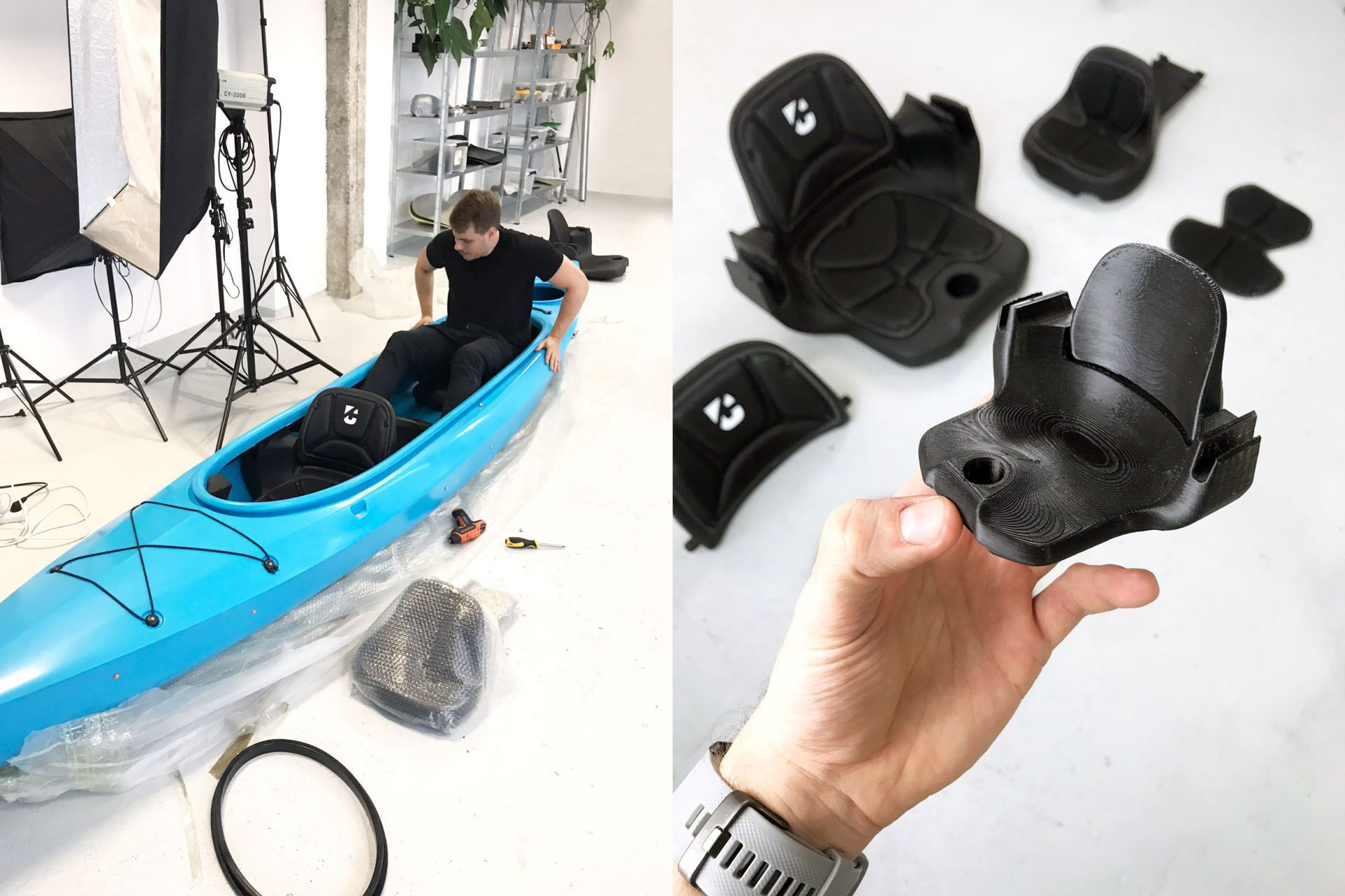 CARIBOU，canoeing，blue，