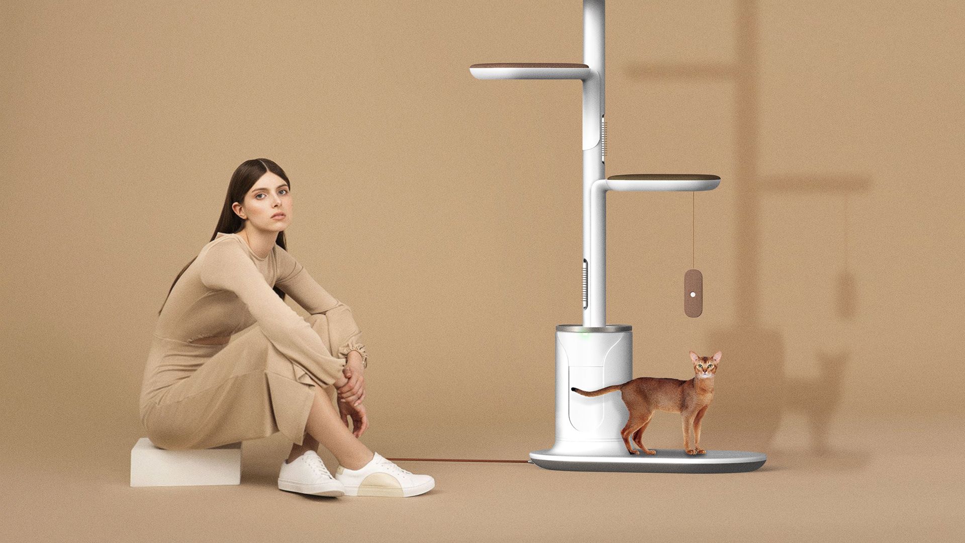 Pet care device，white，intelligence，