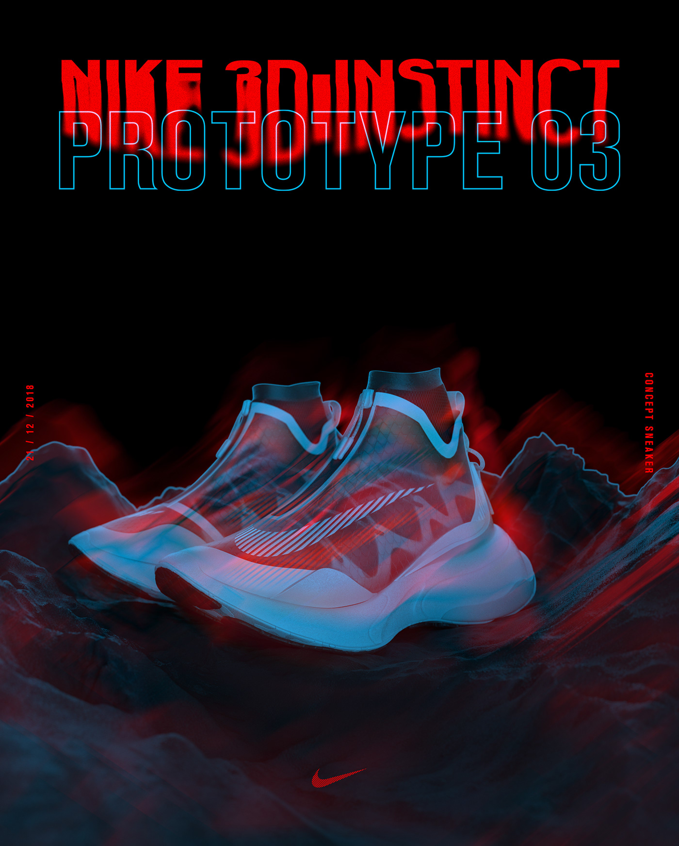 3D printing，Nike，nike，shoes，motion，sneakers，