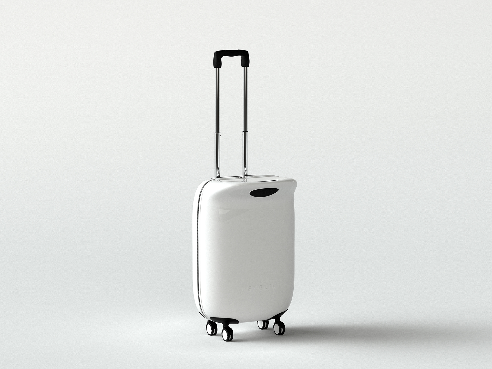 trunk，Draw bar box，streamline，penguin，