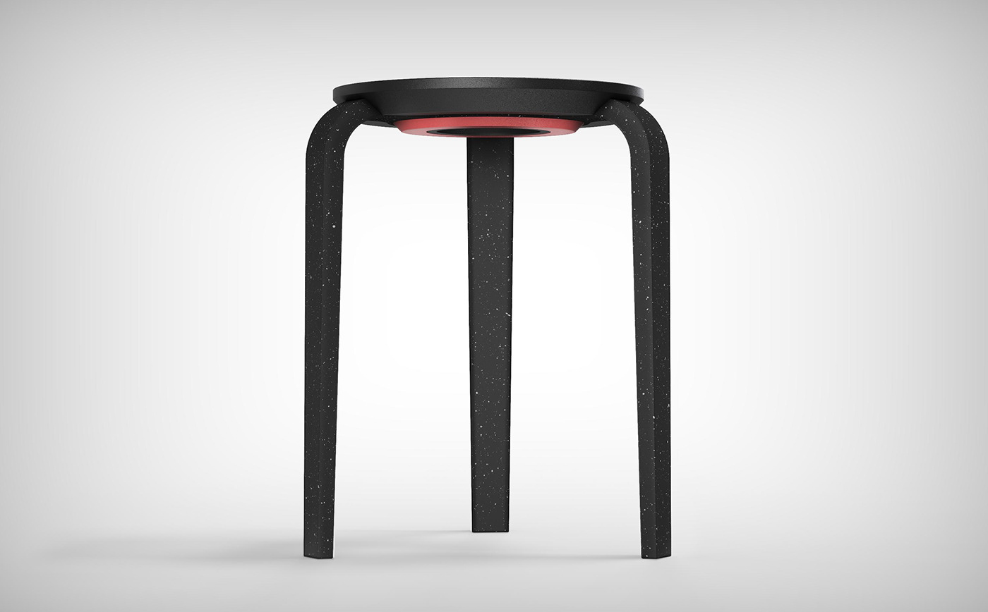 design sketch，stool，cmf，Furniture home，
