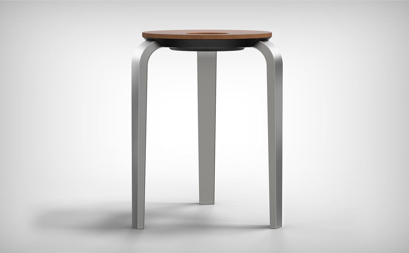 效果图,凳子,cmf,家具家居