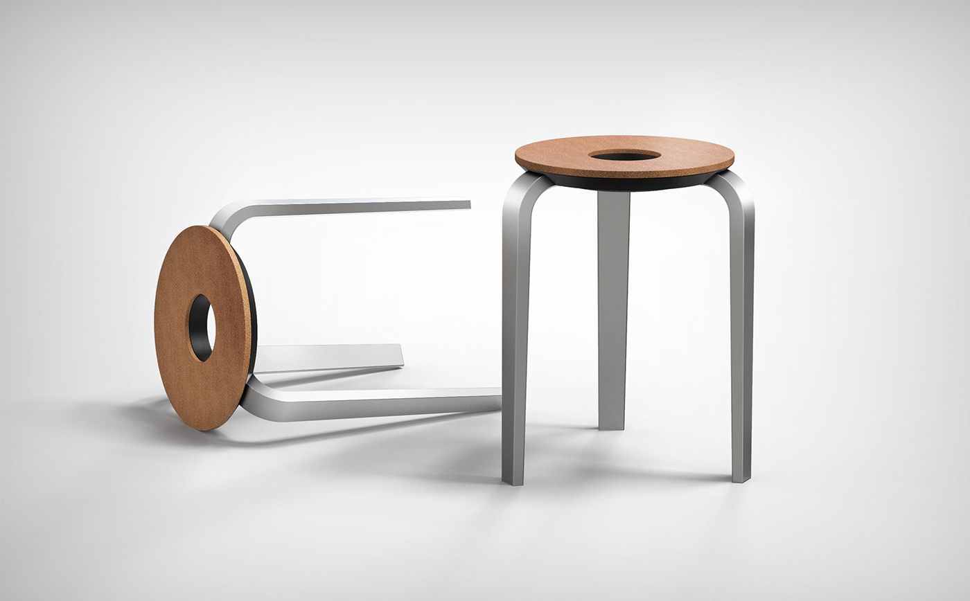 design sketch，stool，cmf，Furniture home，