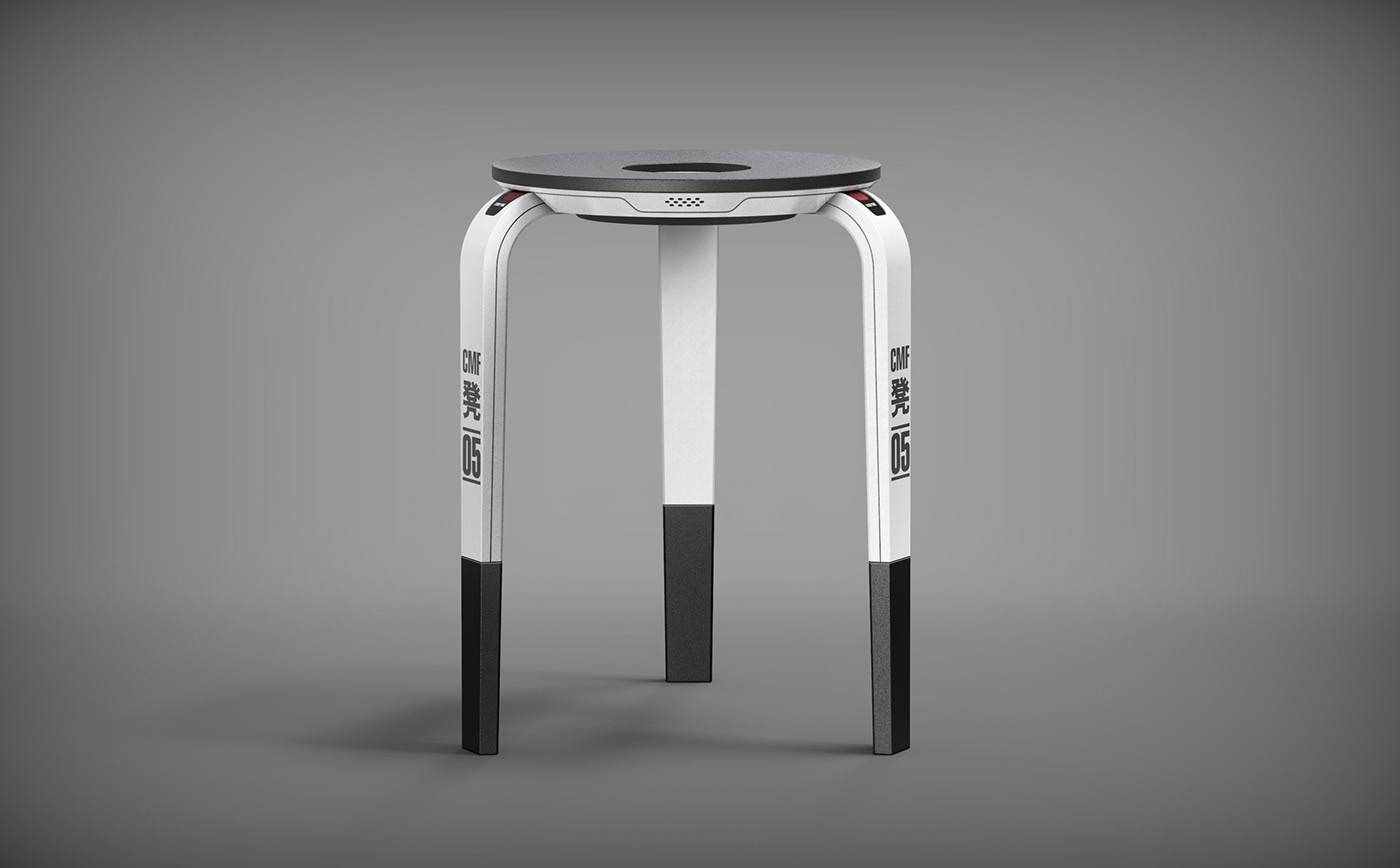 design sketch，stool，cmf，Furniture home，