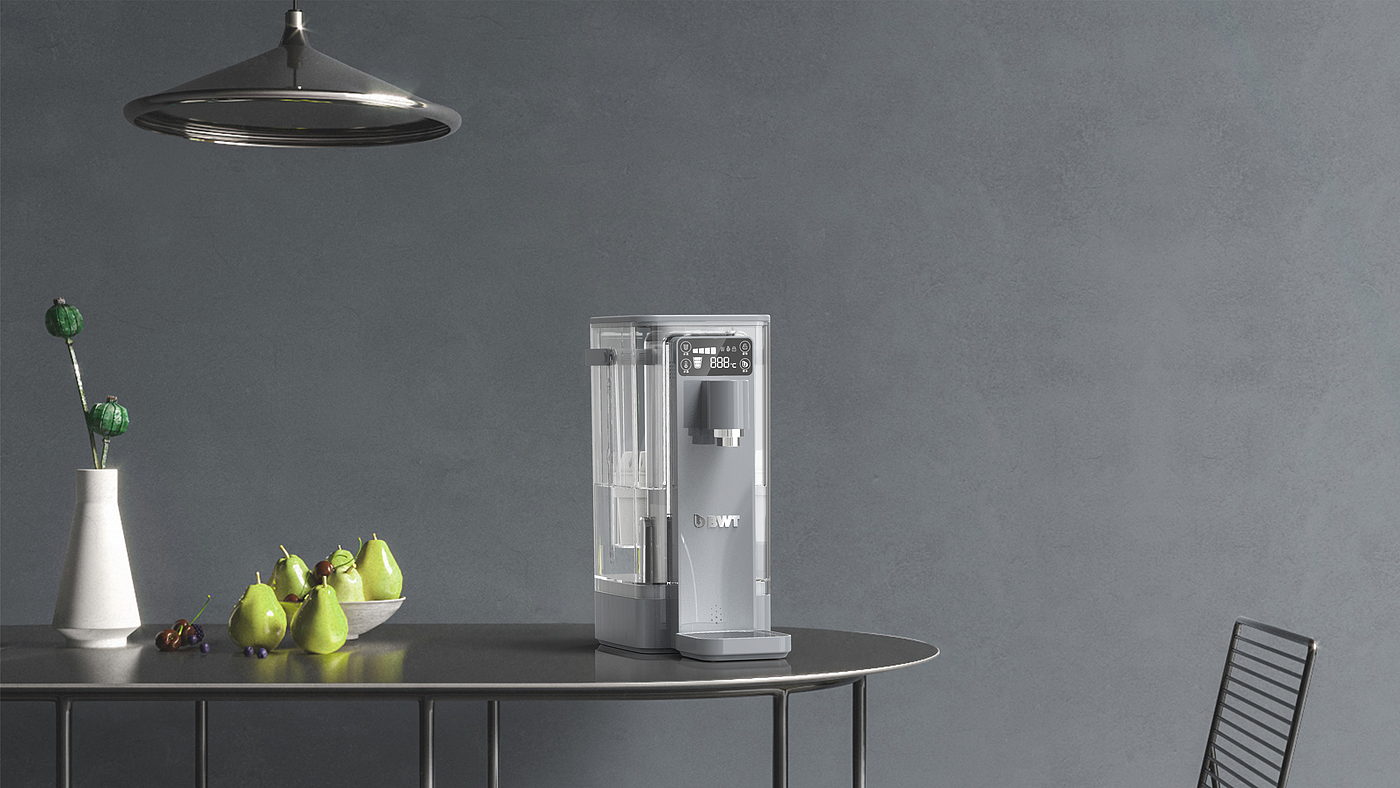 Water purifier，Straight drink machine，Water dispenser，Desktop installation free，Nanfeng industrial design，Drinking machine，
