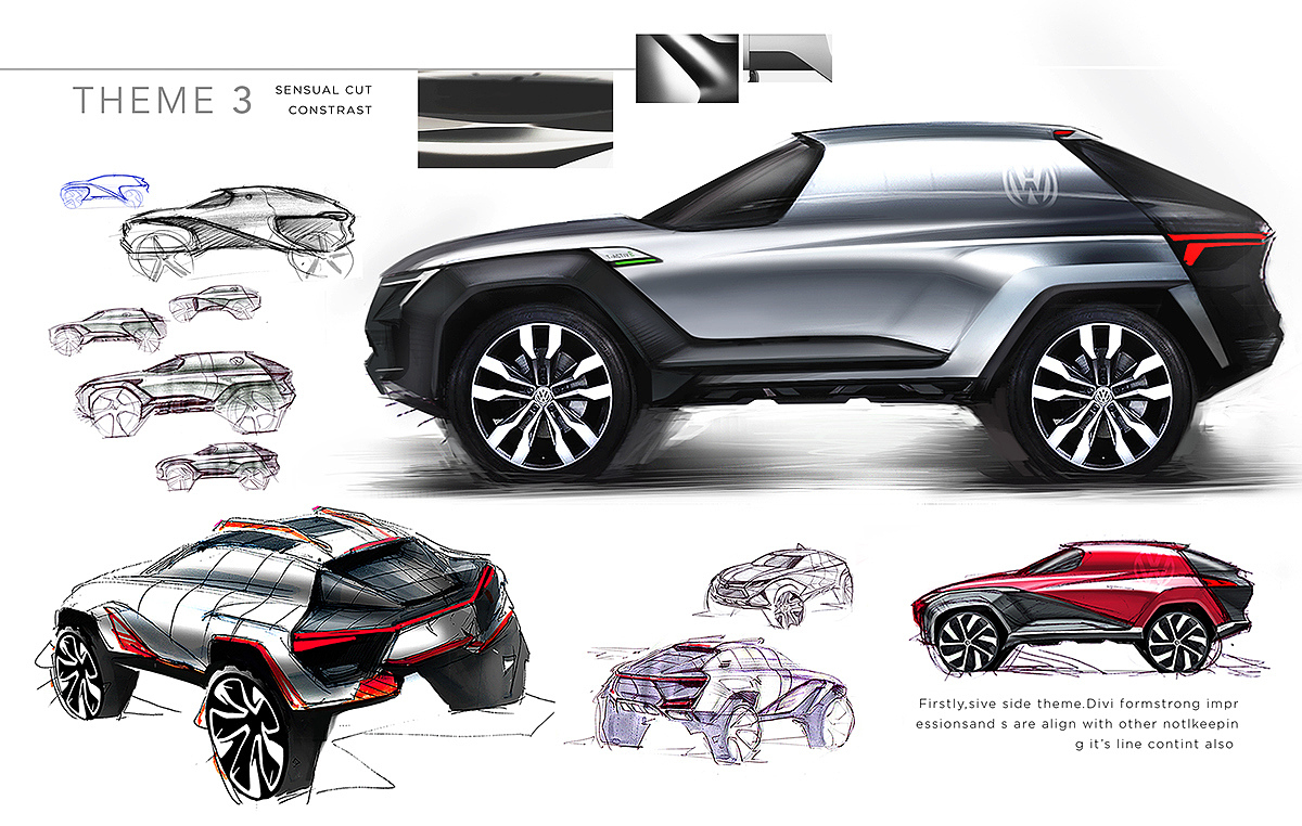 Automatic design，Future vision ，suv，Hand drawn design，industrial design，