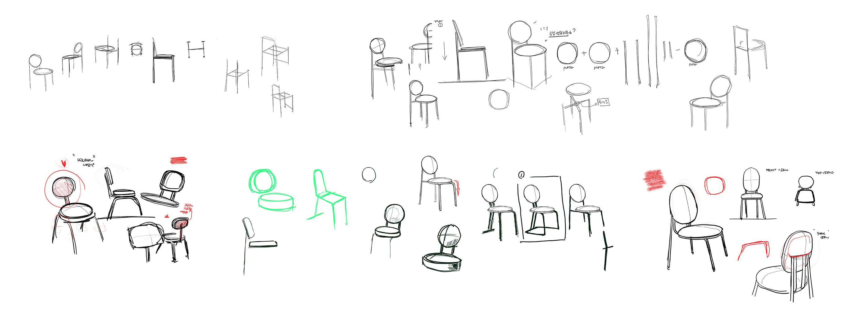 chair，Type O，colour，