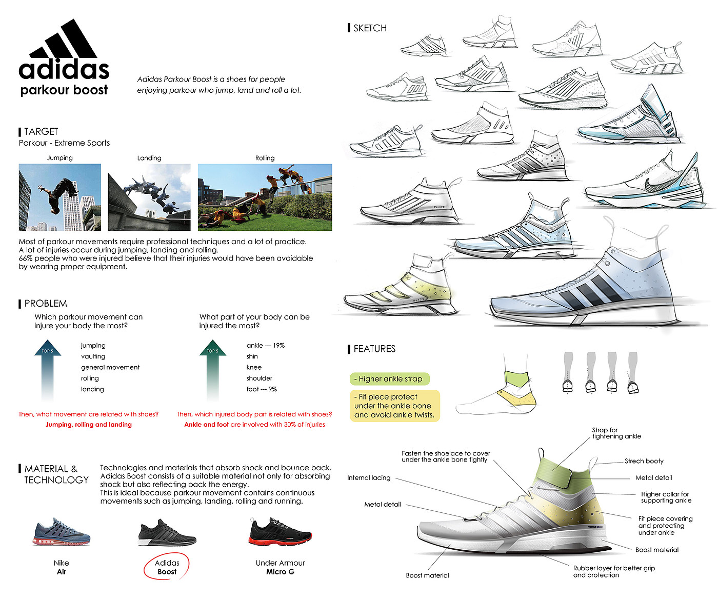 sneakers，Parkour，Adidas，