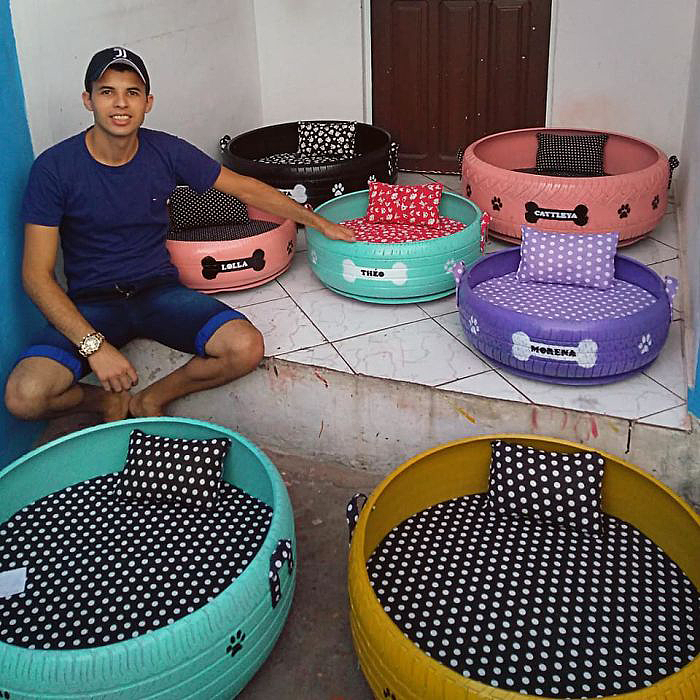 Cycle design，Cylinder design，Pet surroundings，Multicolored senior grey，Dog's nest cat's nest，tyre，Reconstruction of old objects，