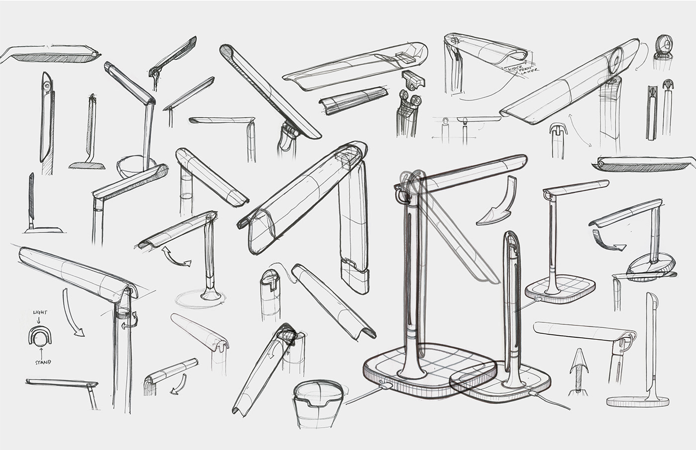 black，Desk lamp，Hone，