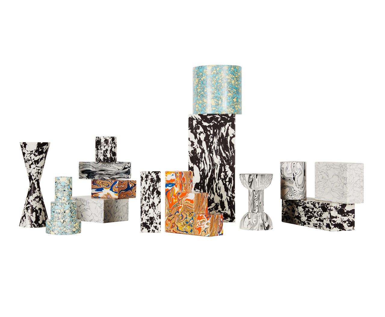 Tom Dixon，Marble，Candlestick，geometry，ornaments，