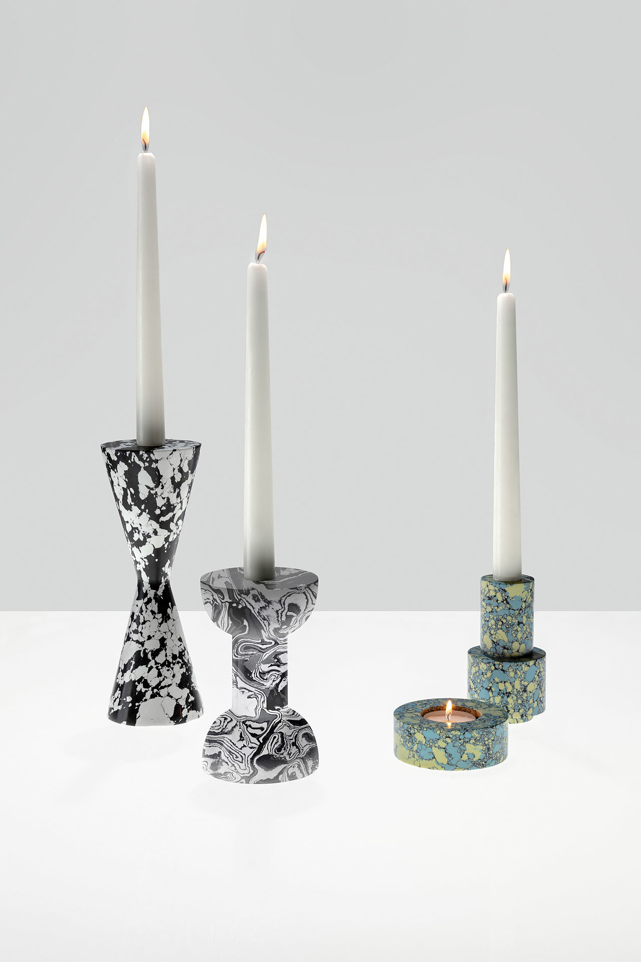 Tom Dixon，Marble，Candlestick，geometry，ornaments，