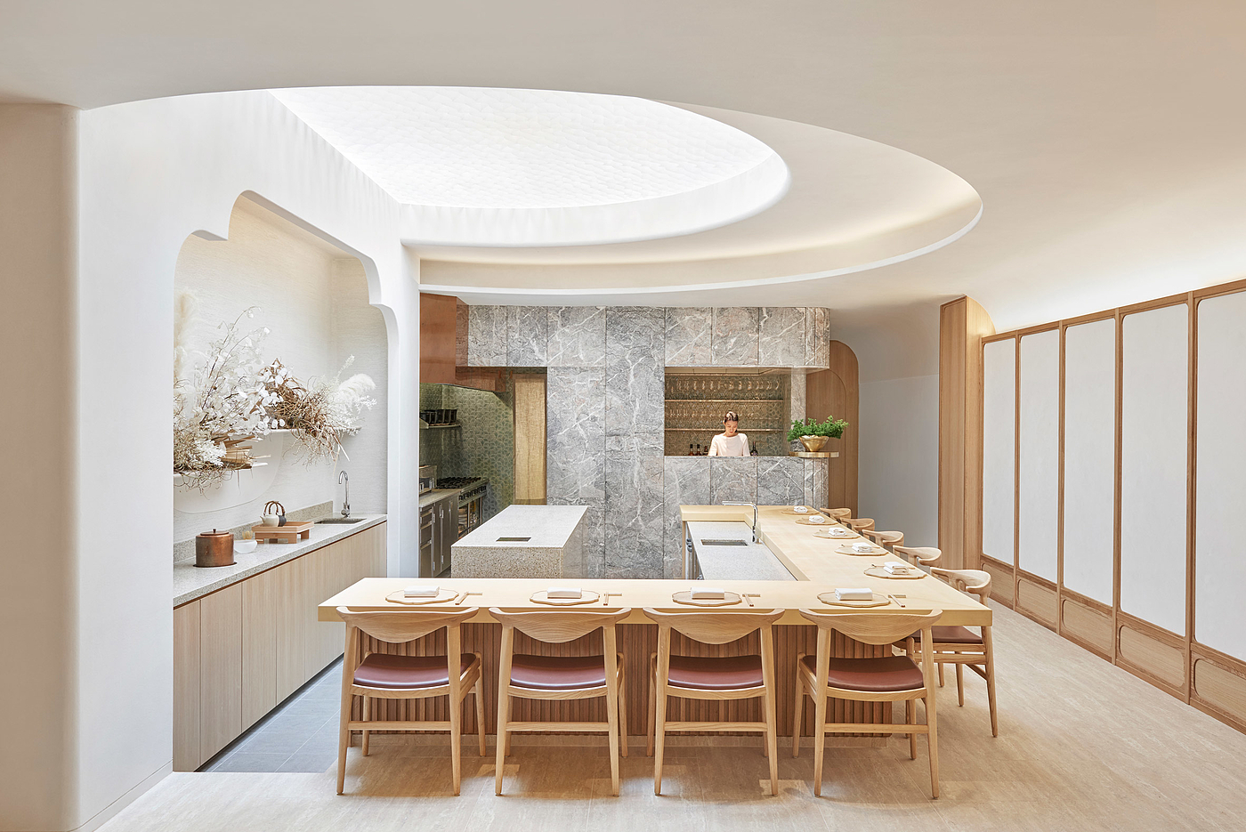 Isola ，restaurant，Singapore，indoor，Minimalist，
