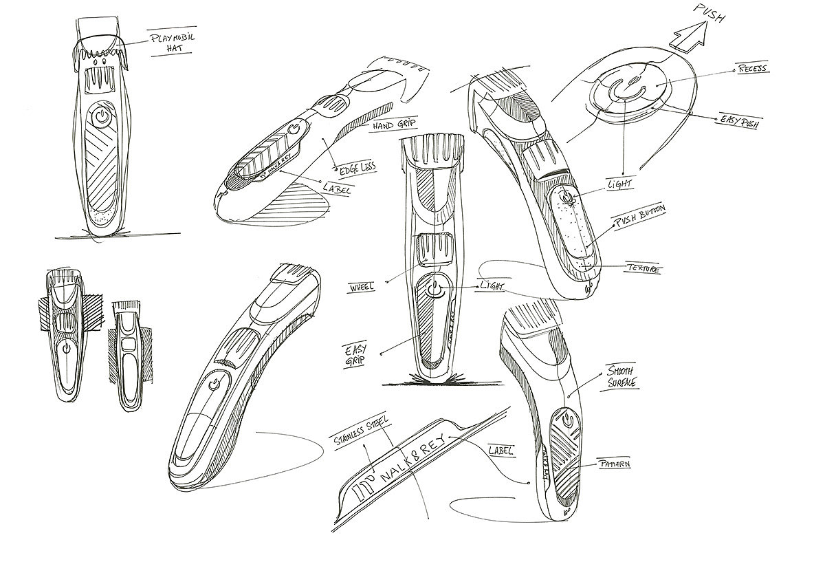 产品设计，男士清洁产品，剃须刀，Nalk & Rey，
