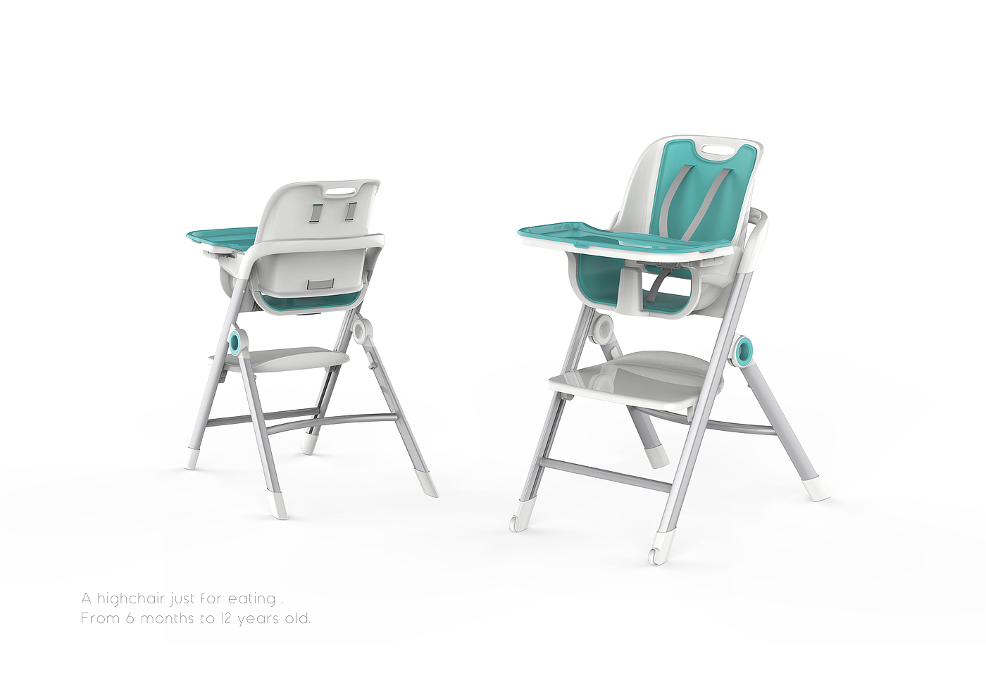 High chair ，Aibeili multifunctional children's dining chair，